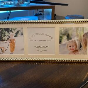Sheffield Home “Fine Luxury Frames” 3× 4x4 Collage – Gold, New